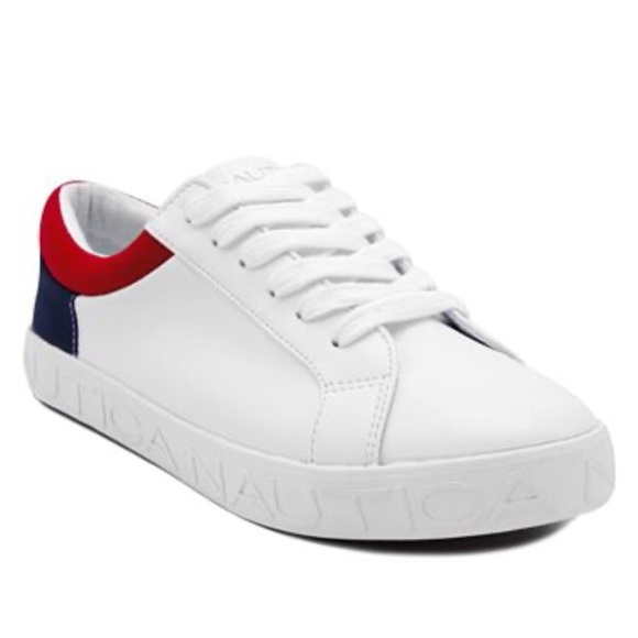 Nautica Shoes - Nautica Yokona White/red/blue Sneakers Shoes 7